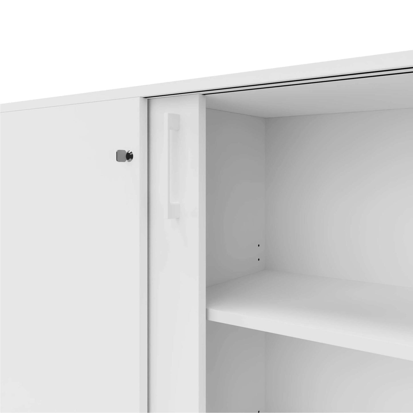 CHOICE Sliding door cabinet | 2 Oh, 1000 x 760 mm, white