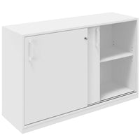 CHOICE Cabinet di porta scorrevole | 2 oh, 1200 x 760 mm, bianco