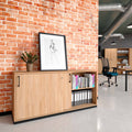 CHOICE Armadio con ante scorrevoli | 2 OH, 1600 x 760 mm, rovere ambra  - 1 Thumbnail Image