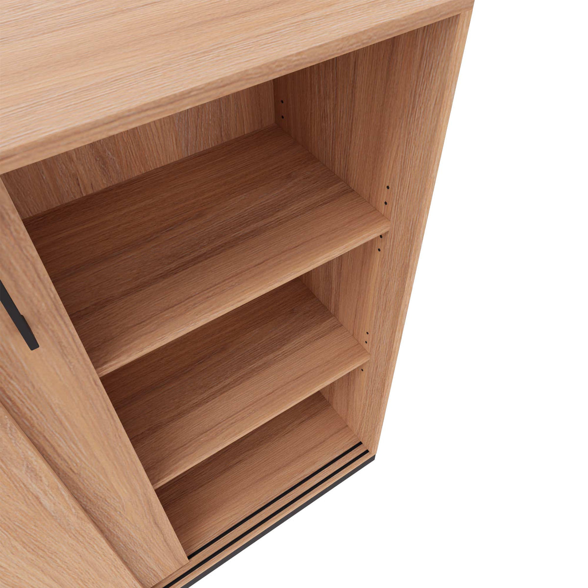 CHOICE Armadio con ante scorrevoli | 2 OH, 1600 x 760 mm, rovere ambra  - 3 Lightbox Main Image