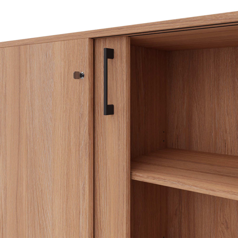 CHOICE Armadio con ante scorrevoli | 2 OH, 1600 x 760 mm, rovere ambra  - 4 Main Image