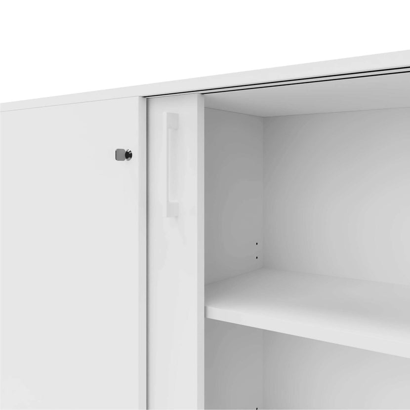 CHOICE Sliding door cabinet | 2 Oh, 1600 x 760 mm, white