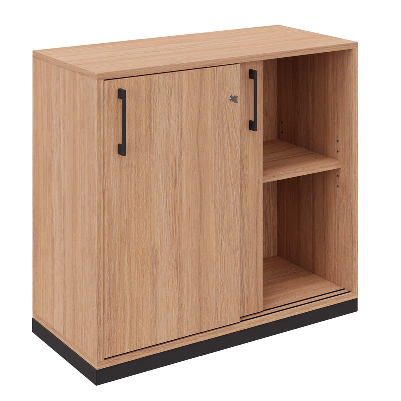 CHOICE Armadio con ante scorrevoli | 2 OH, 800 x 760 mm, quercia ambra  - 2 Main Image