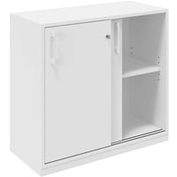 CHOICE Cabinet di porta scorrevole | 2 oh, 800 x 760 mm, bianco