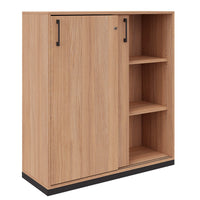 CHOICE sliding door wardrobe | 3 OH, 1200 x 1115 mm, amber oak