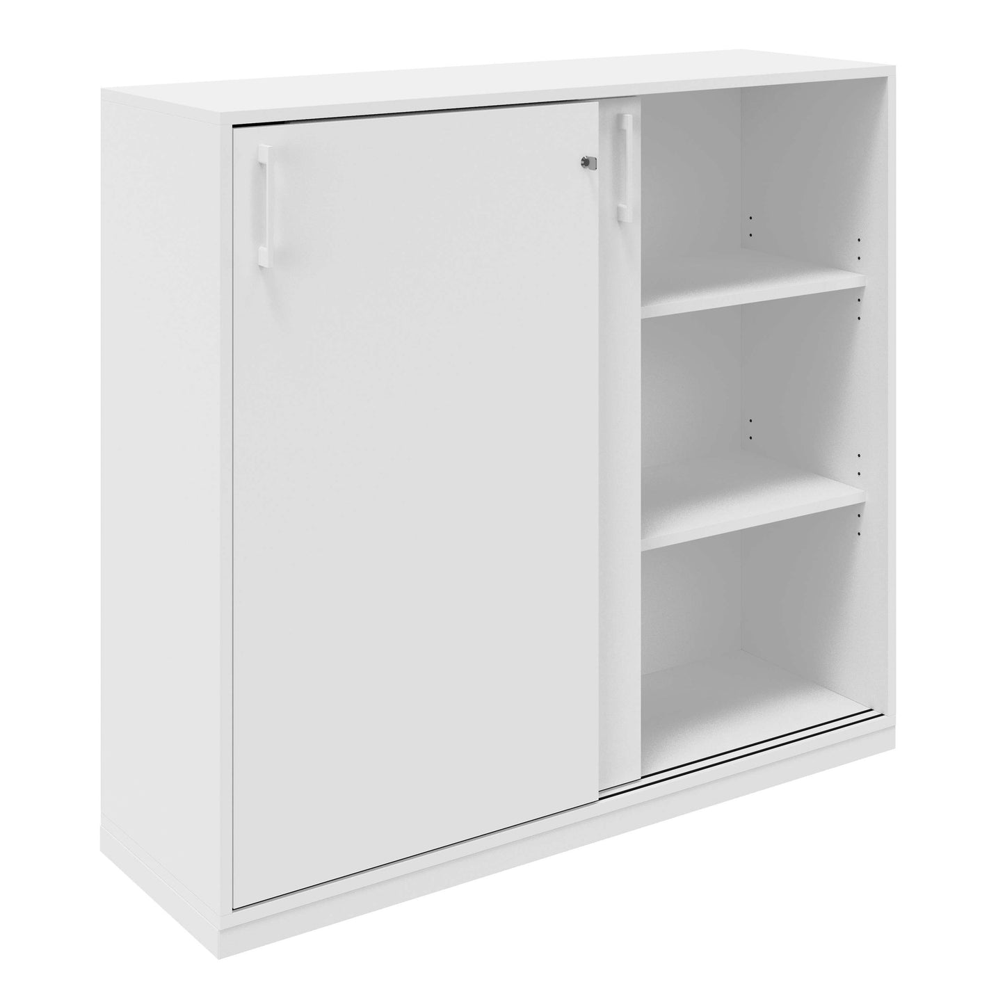 CHOICE Cabinet di porta scorrevole | 3 OH, 1200 x 1115 mm, bianco