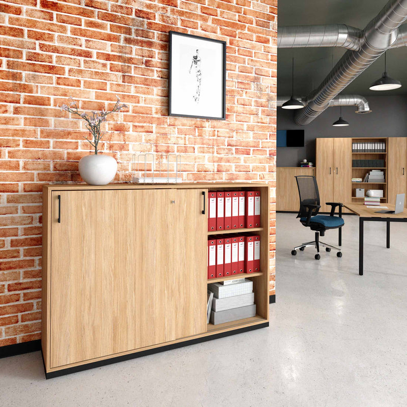 CHOICE Armadio con ante scorrevoli | 3 OH, 1600 x 1115 mm, Rovere color ambra  - 1 Main Image