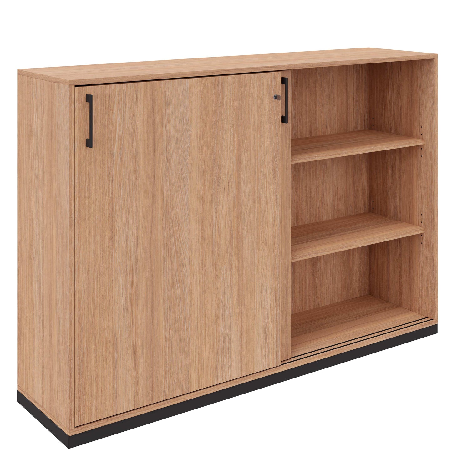 CHOICE sliding door wardrobe | 3 OH, 1600 x 1115 mm, amber oak