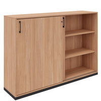 CHOICE sliding door wardrobe | 3 OH, 1600 x 1115 mm, amber oak