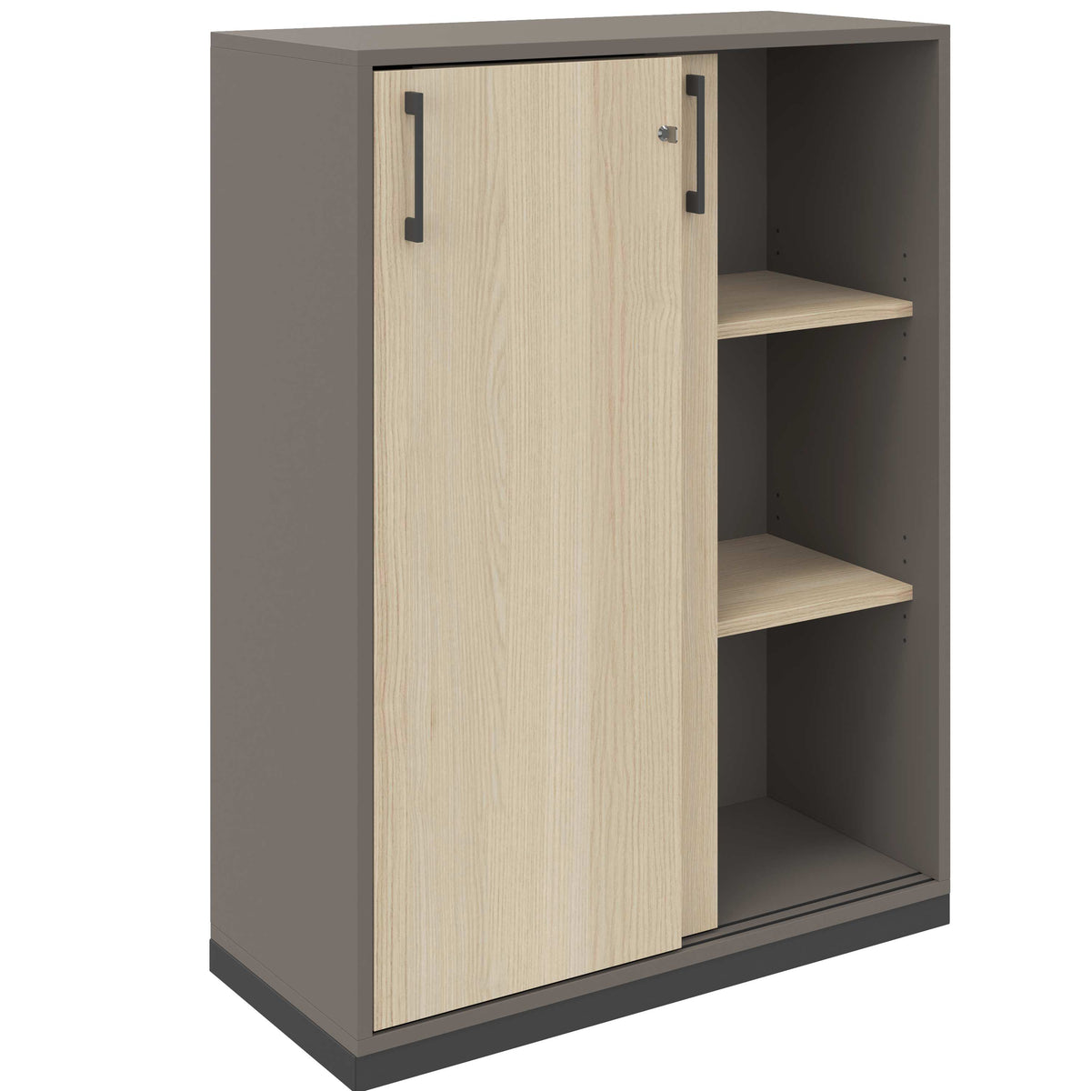 CHOICE Armoire de porte coulissante | 3 oh, 800 x 1115 mm, cendres gris / sable cubanite - 2 Lightbox Main Image