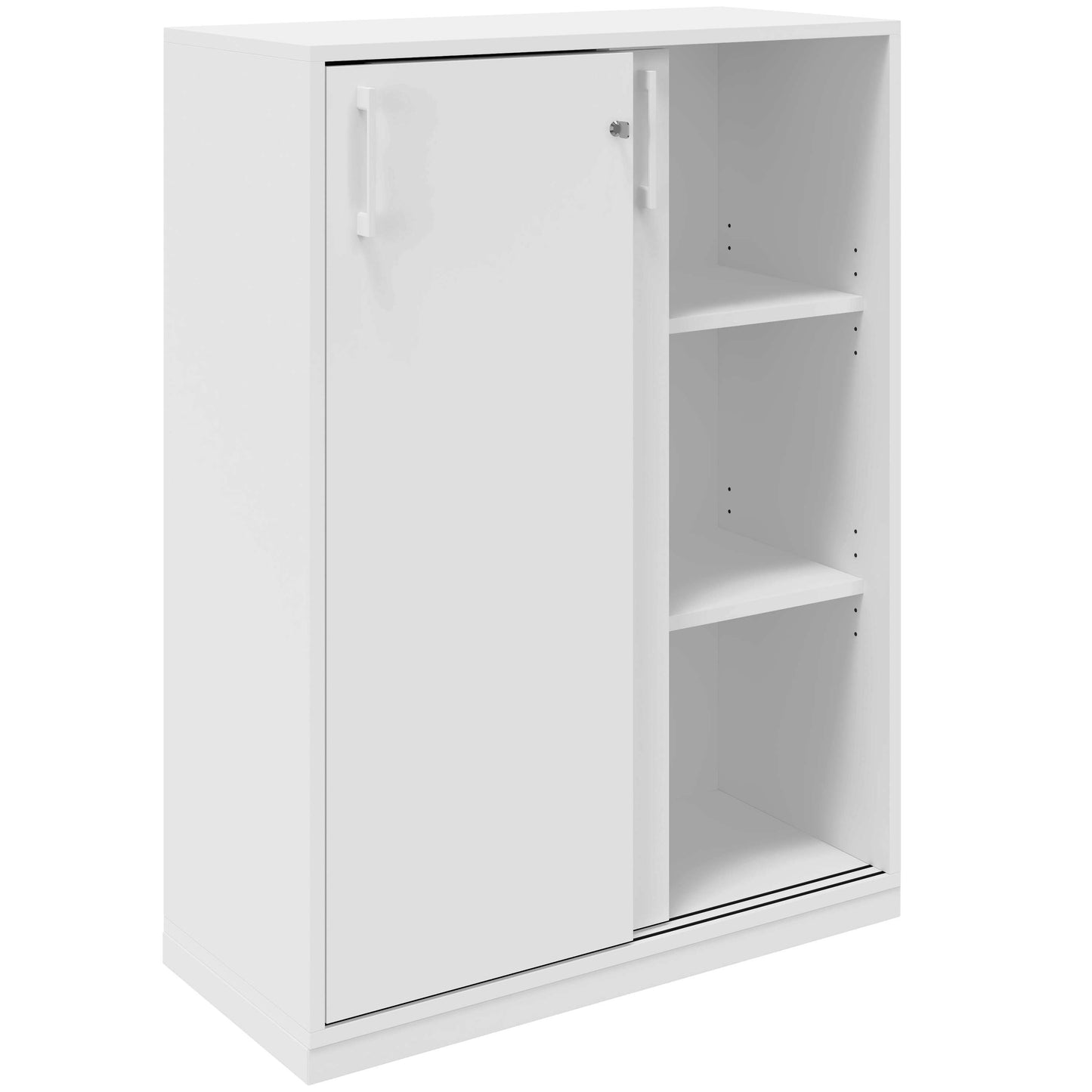 CHOICE Cabinet di porta scorrevole | 3 OH, 800 x 1115 mm, bianco