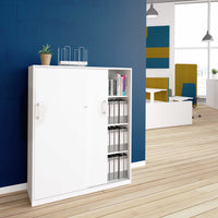 CHOICE Schiebetürenschrank | 4 OH, 1200 x 1465 mm, Weiß