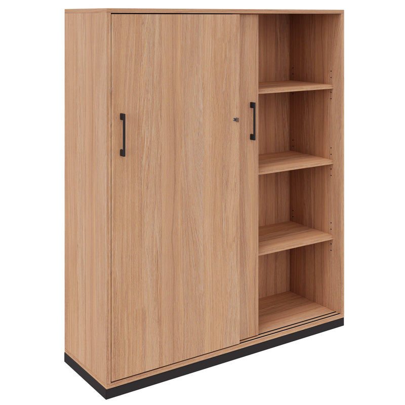 CHOICE Armoire à portes coulissantes | 4 OH, 1600 x 1465 mm, chêne ambré  - 2 Main Image
