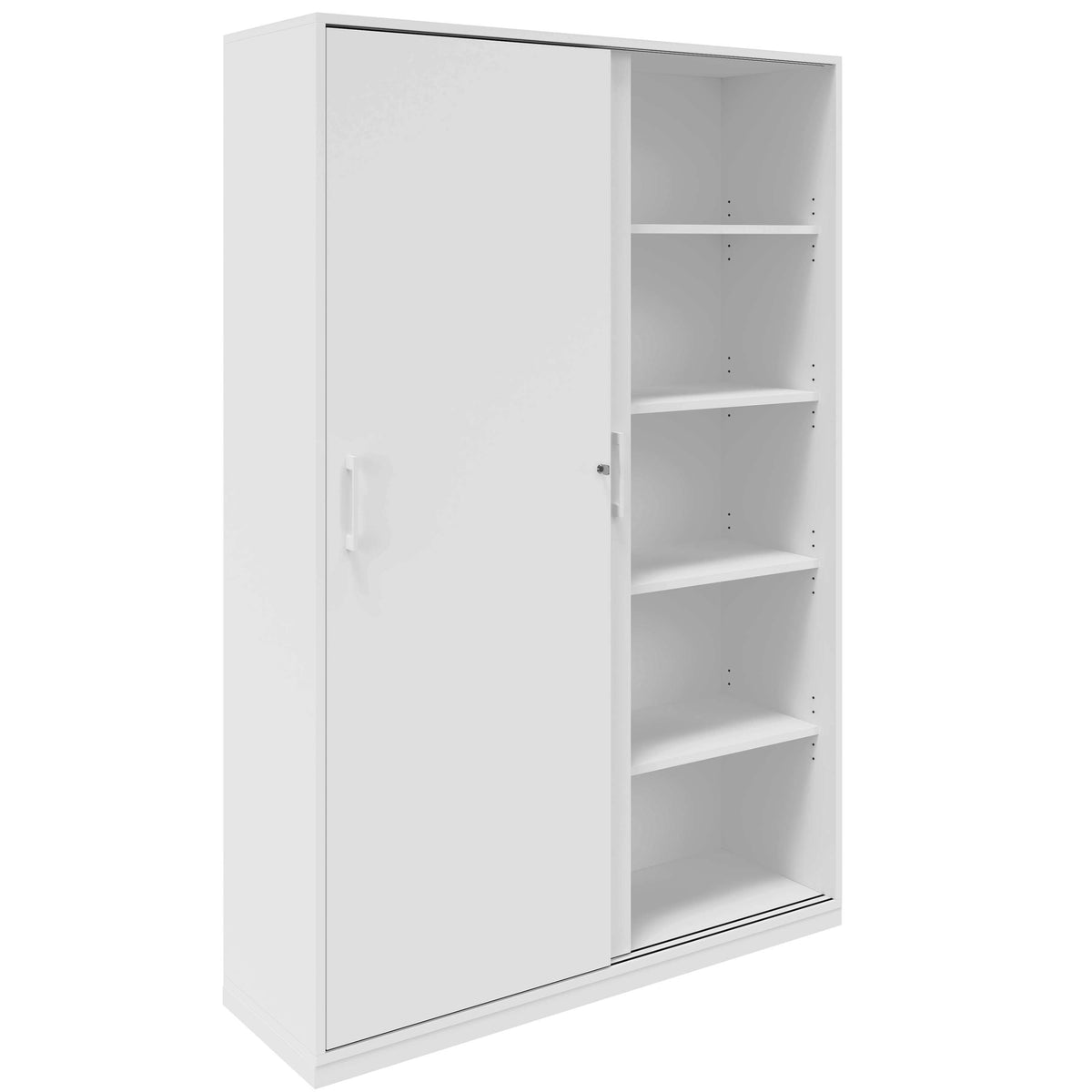 CHOICE Schiebetürenschrank | 5 OH, 1200 x 1820 mm, Weiß - 2 Lightbox Main Image