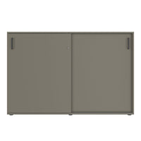 NOVA sliding door wardrobe | 3 OH, 1640 x 1085 mm, Cubanite gray