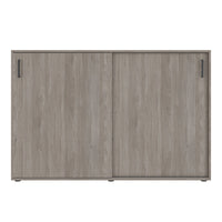 NOVA sliding door wardrobe | 3 OH, 1640 x 1085 mm, gray northern oak