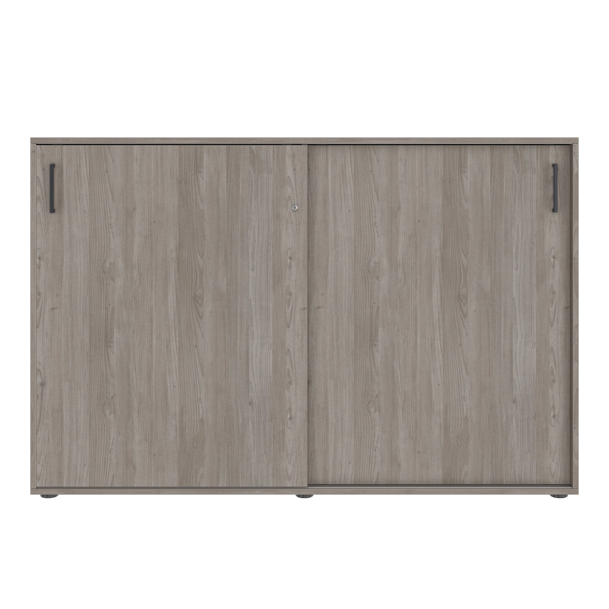 NOVA sliding door wardrobe | 3 OH, 1640 x 1085 mm, gray northern oak
