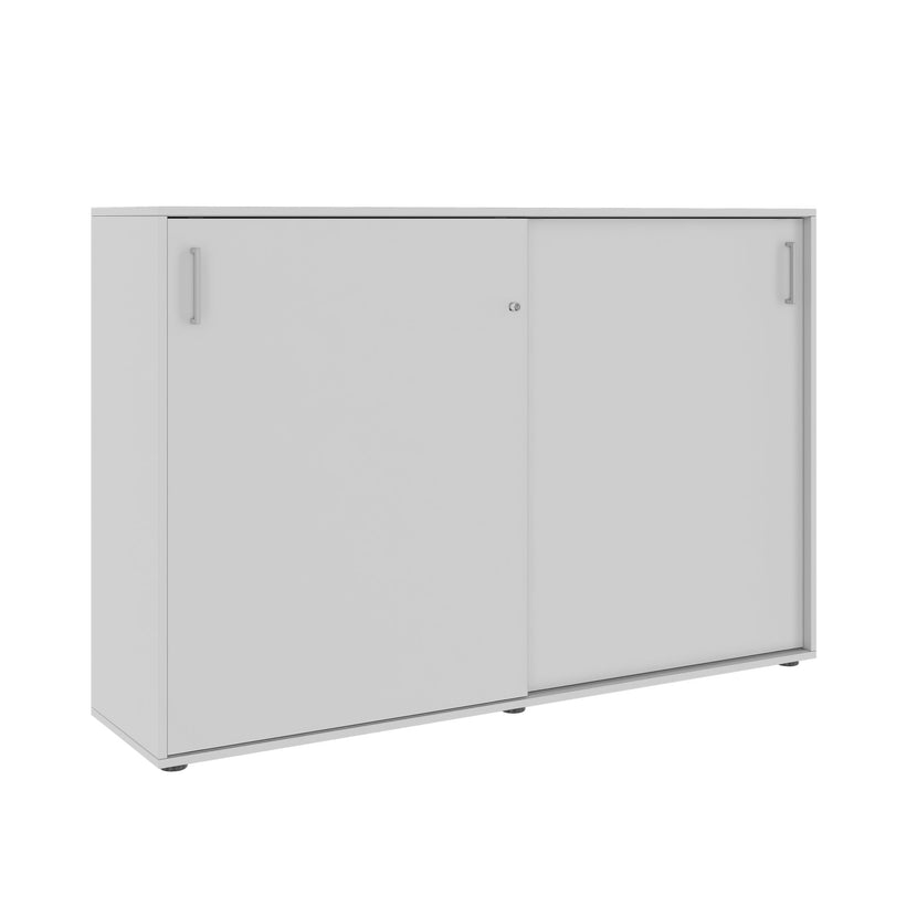NOVA sliding door wardrobe | 3 OH, 1640 x 1085 mm, pearl gray