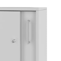 NOVA sliding door wardrobe | 3 OH, 1640 x 1085 mm, pearl gray