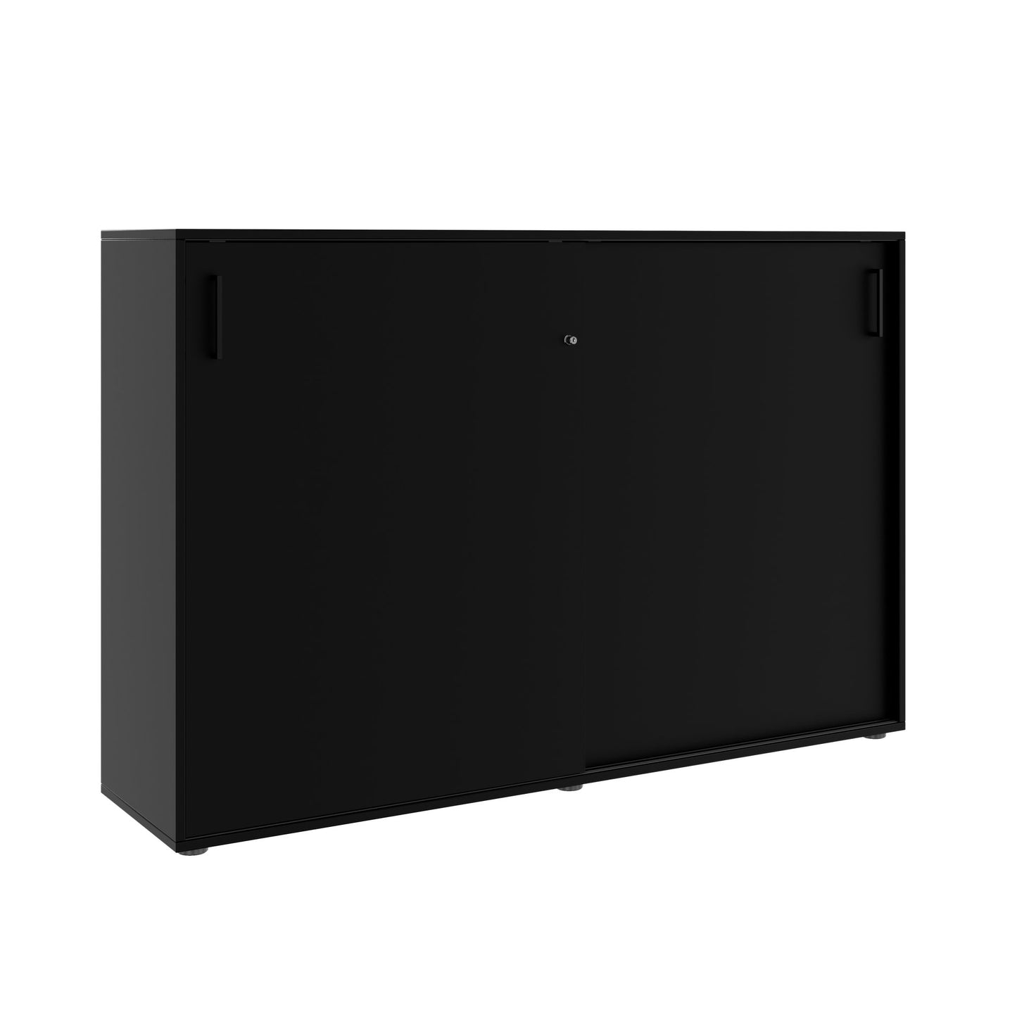 NOVA sliding door wardrobe | 3 OH, 1640 x 1085 mm, black