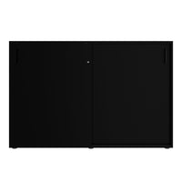 NOVA sliding door wardrobe | 3 OH, 1640 x 1085 mm, black