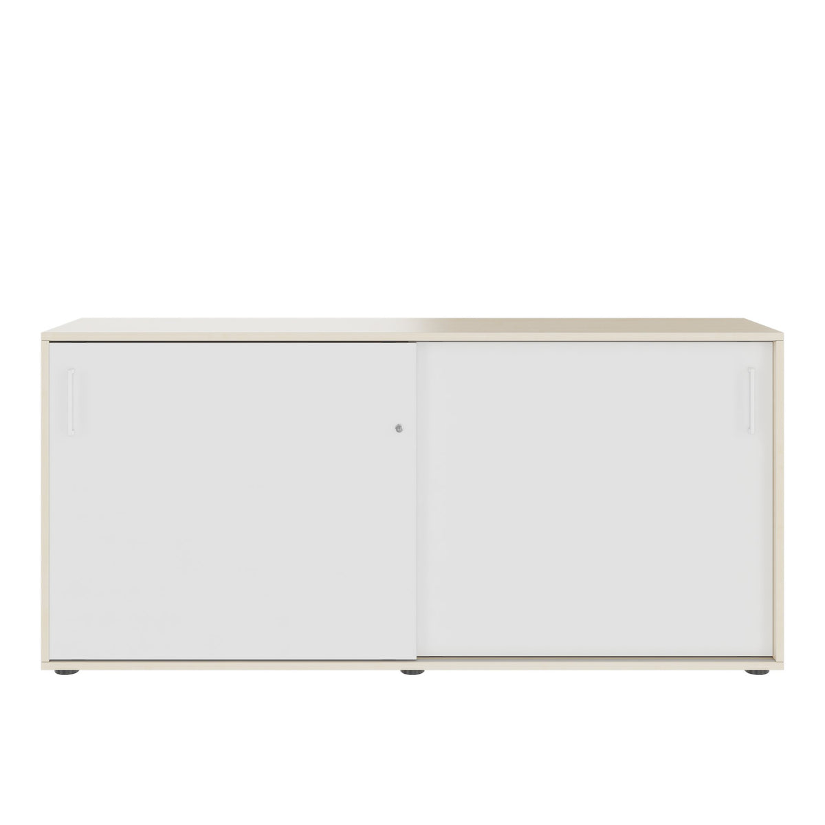 Armadio con ante scorrevoli NOVA | 2 OH, 1640 x 740 mm, acero / bianco - 6 Lightbox Main Image