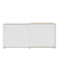 NOVA Armoire de porte coulissante | 2 oh, 1640 x 740 mm, érable / blanc