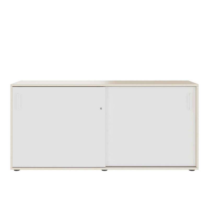 Armadio con ante scorrevoli NOVA | 2 OH, 1640 x 740 mm, acero / bianco - 6 Main Image