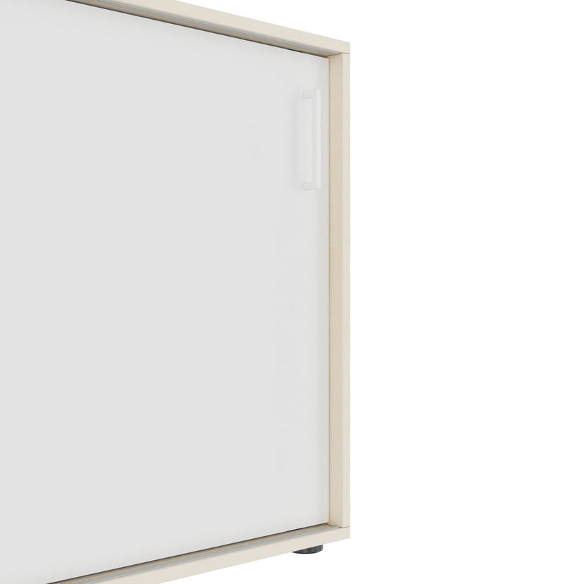 NOVA Cabinet di porta scorrevole | 2 OH, 1640 x 740 mm, acero / bianco