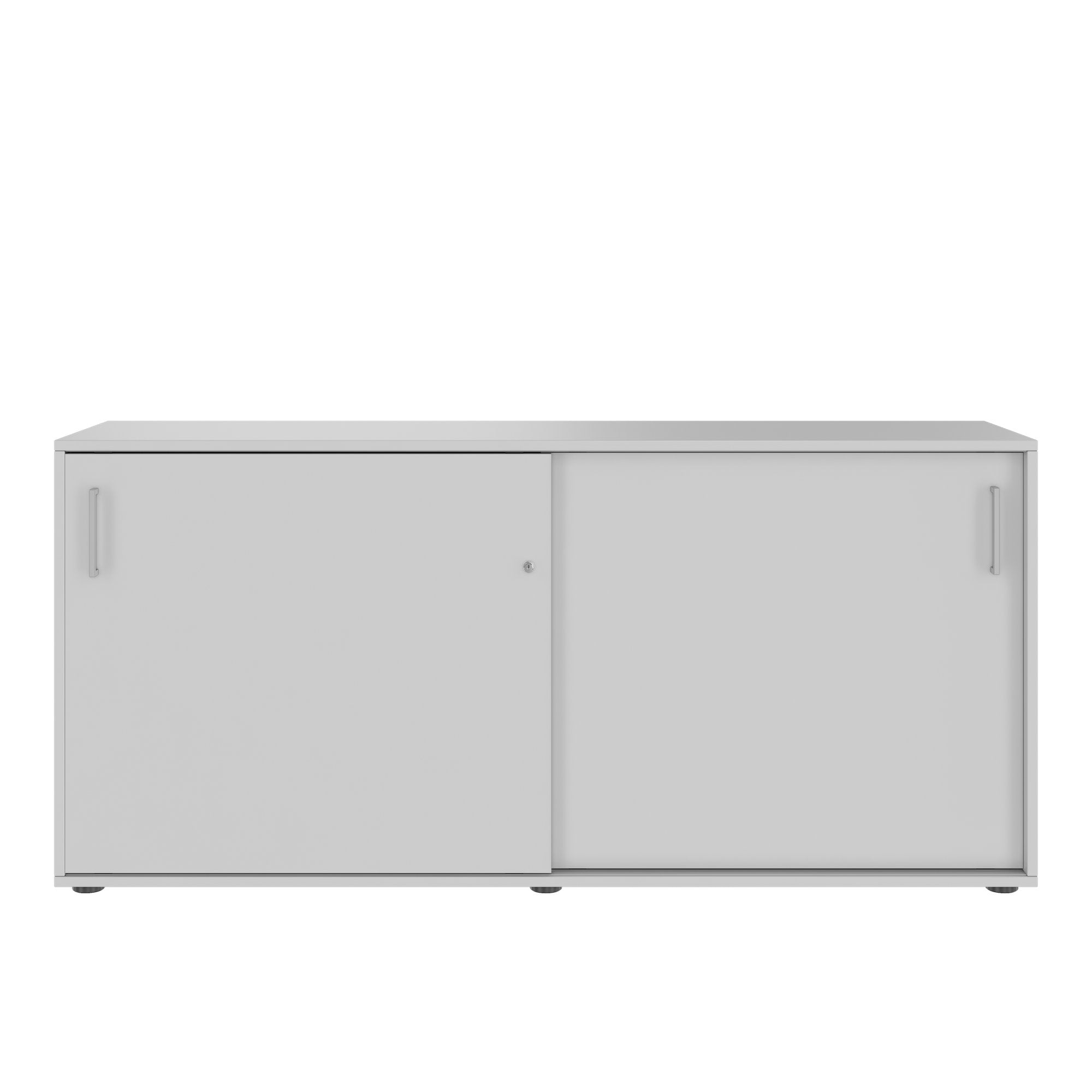 NOVA sliding door wardrobe | 2 OH, 1640 x 740 mm, pearl gray