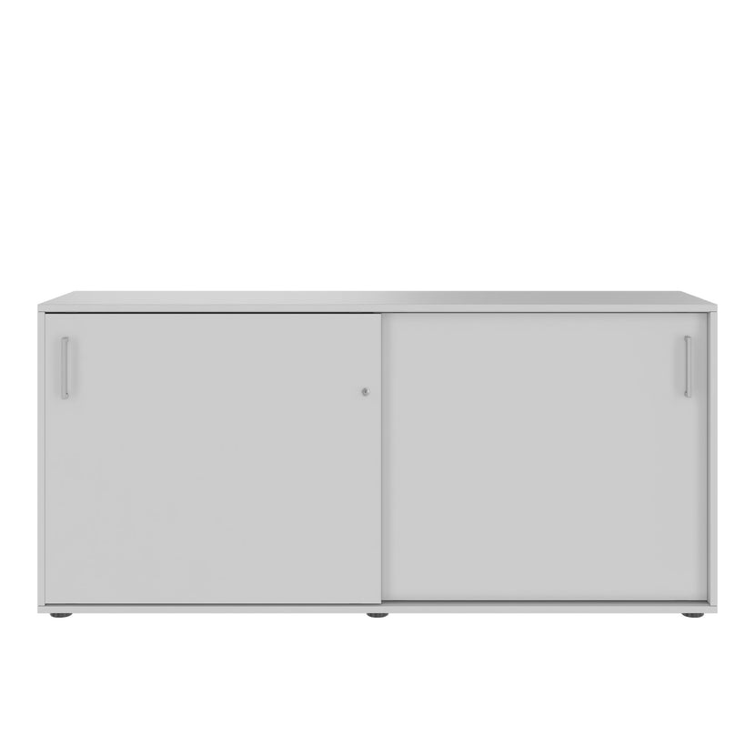 NOVA sliding door wardrobe | 2 OH, 1640 x 740 mm, pearl gray