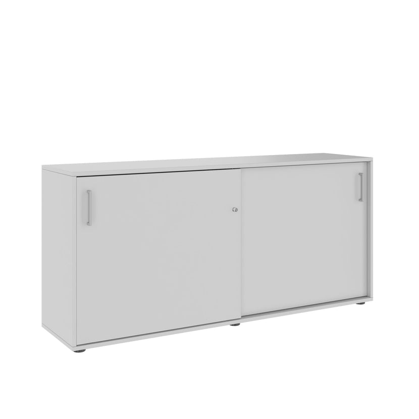 NOVA sliding door wardrobe | 2 OH, 1640 x 740 mm, pearl gray