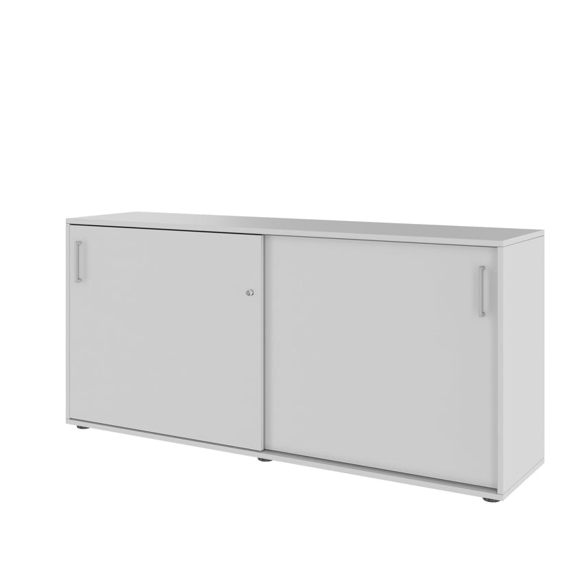 NOVA sliding door wardrobe | 2 OH, 1640 x 740 mm, pearl gray