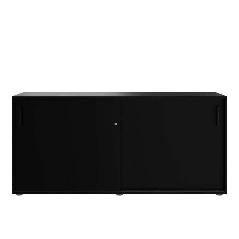 NOVA sliding door wardrobe | 2 OH, 1640 x 740 mm, black