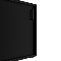 NOVA Schiebetürenschrank | 2 OH, 1640 x 740 mm, Schwarz