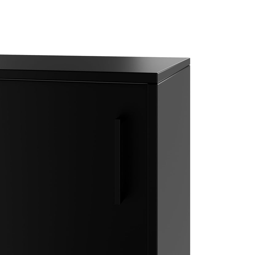 NOVA sliding door wardrobe | 2 OH, 1640 x 740 mm, black