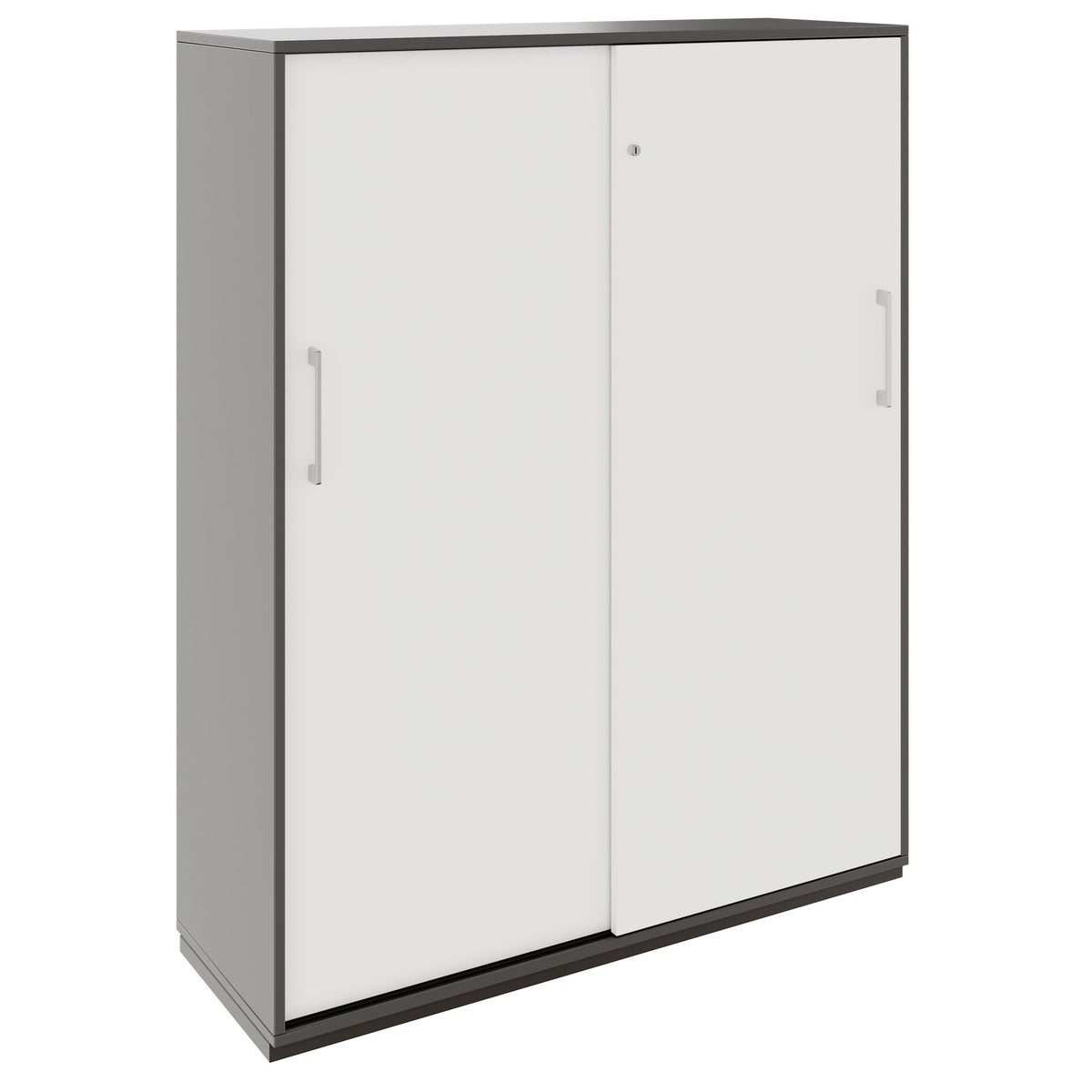 PRO Schiebetürenschrank | 4 OH, 1200 x 1510 mm, Graphit / Weiß - 1 Lightbox Main Image