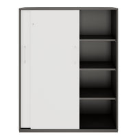 PRO Armoire de porte coulissante | 4 oh, 1200 x 1510 mm, graphite / blanc