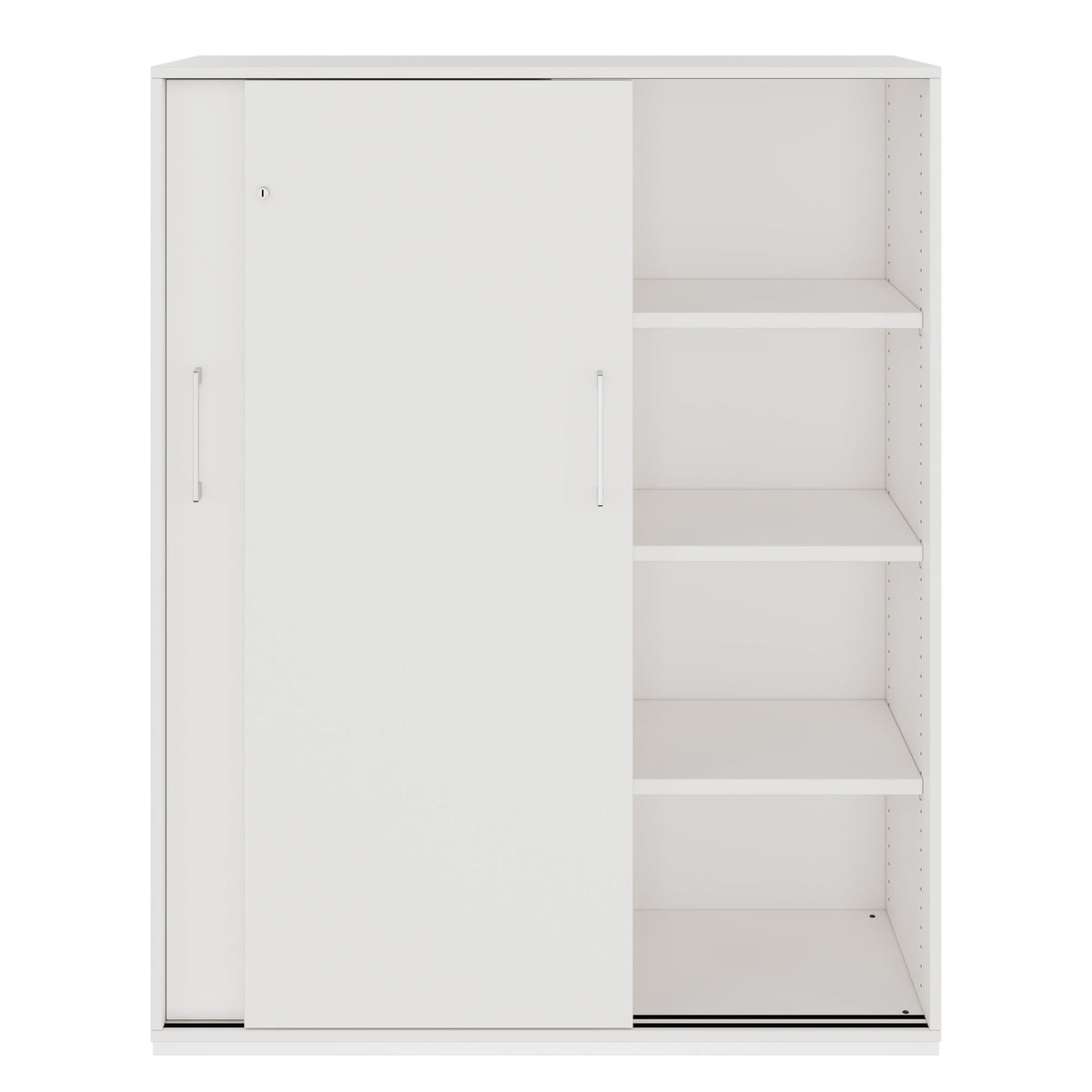 PRO Cabinet di porta scorrevole | 4 OH, 1200 x 1510 mm, bianco - 3 Lightbox Main Image