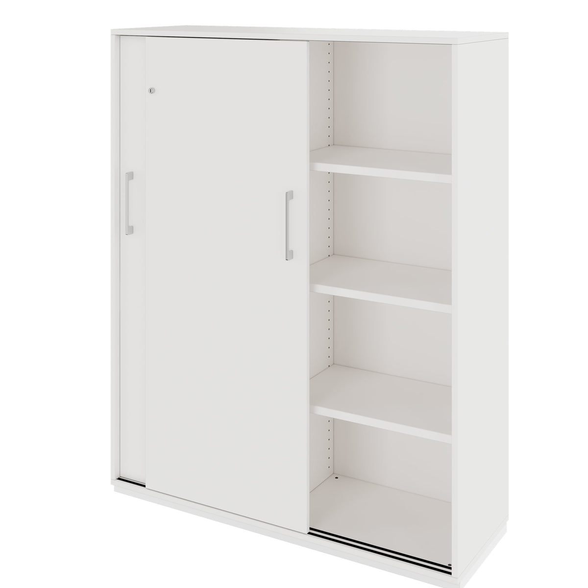 PRO Cabinet di porta scorrevole | 4 OH, 1200 x 1510 mm, bianco - 4 Lightbox Main Image