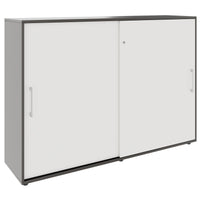 PRO Armoire de porte coulissante | 3 oh, 800 - 1600 x 1140 mm, graphite / blanc