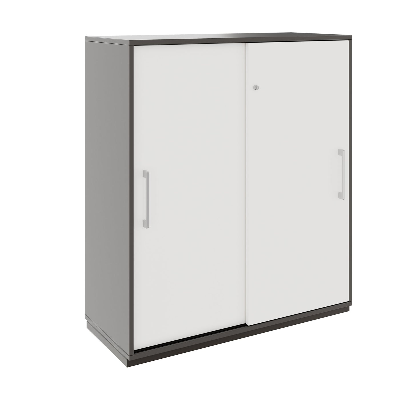 PRO Armoire de porte coulissante | 3 oh, 800 - 1600 x 1140 mm, graphite / blanc