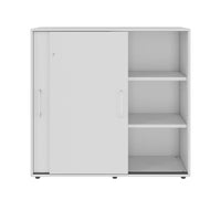 Armoire à portes coulissantes PRO | 3 OH, 800 - 1600 x 1140 mm, gris