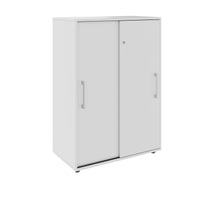 Armoire à portes coulissantes PRO | 3 OH, 800 - 1600 x 1140 mm, gris