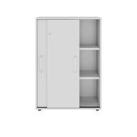 Armoire à portes coulissantes PRO | 3 OH, 800 - 1600 x 1140 mm, gris