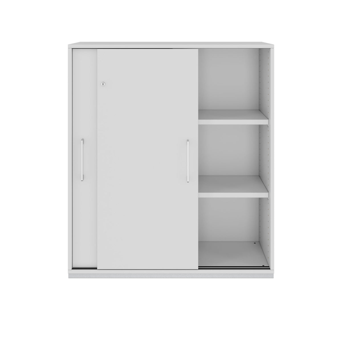 PRO Armoire de porte coulissante | 3 oh, 800 - 1600 x 1140 mm, gris - 3 Lightbox Main Image