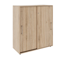 PRO sliding door wardrobe | 3 OH, 800 - 1600 x 1140 mm, natural oak