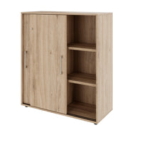 PRO sliding door wardrobe | 3 OH, 800 - 1600 x 1140 mm, natural oak