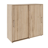 Armoire à portes coulissantes PRO | 3 OH, 800 - 1600 x 1140 mm, chêne naturel