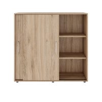 Armoire à portes coulissantes PRO | 3 OH, 800 - 1600 x 1140 mm, chêne naturel